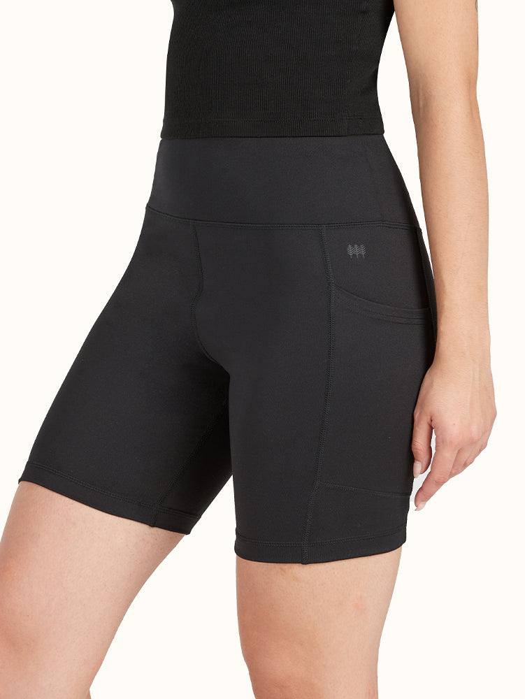 Women's Bike Shorts with Mesh Pockets