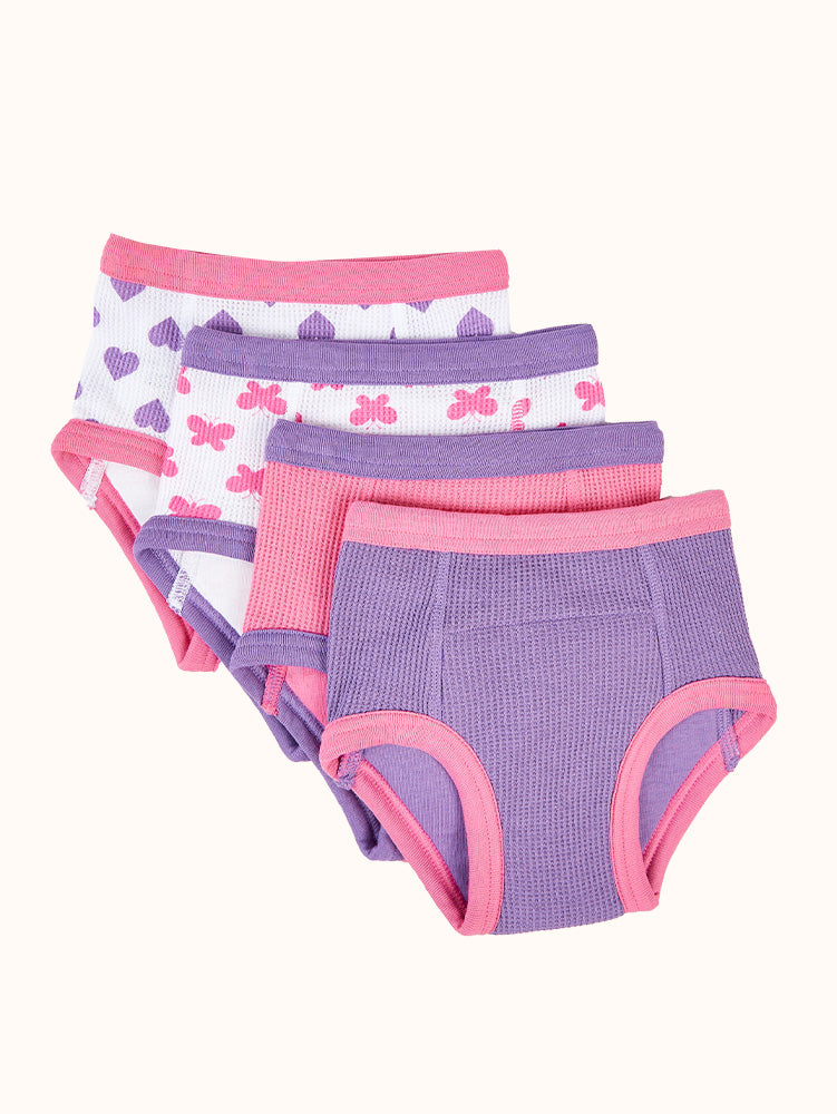 Girls' Hearts Print Potty Training Pants (4 Pack)