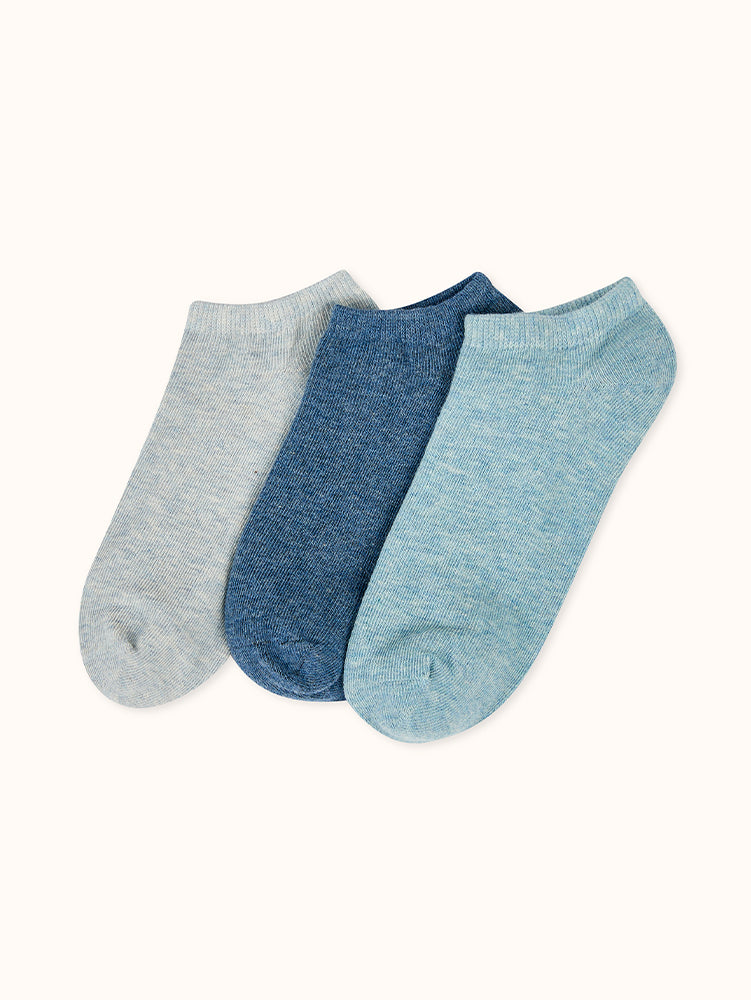 Girls' No-Show Athletic Socks (3-Pair Pack)