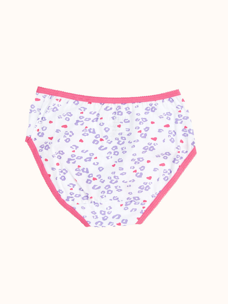 Girls Cotton Briefs 10 Pack Colorful Kisses Within™ 7345