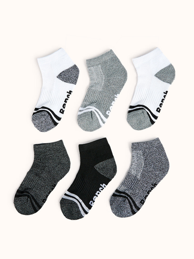 Boys' Half Cushion Anklet Active Socks (6 Pack)