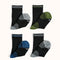 Boys' Half Cushion Crew Active Socks Black (4 Pack)