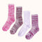 Girls' Flat Knit Crew Socks (4 Pairs)