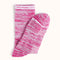 Girls' Flat Knit Crew Socks (4 Pairs)