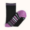 Girls' Half Cushion Crew Socks (4 Pairs) - Black