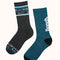 Men's Full Cushion Thermal Crew Socks (2 Pairs) - Teal