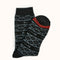 Men's Full Cushion Thermal Crew Socks (2 Pairs) - Black/Red