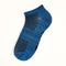 Men's Low-Cut Athleisure Socks (6 Pairs) - Khaki/Blue/Grey