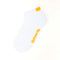 Chaussettes décolletées demi-coussinées blanches/noires pour hommes (6 paires)