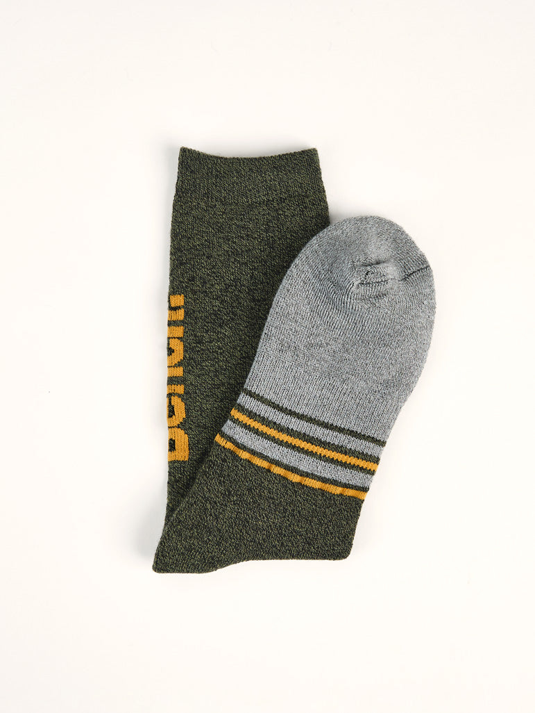 Men's Full Cushion Thermal Crew Socks (2 Pairs) - Khaki