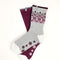 Women's Slip-Resistant Crew Socks (2 Pairs) - Mauve