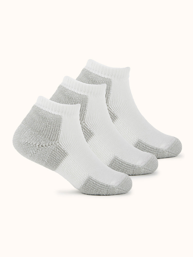 Unisex Maximum Cushion Low-Cut Running Socks (3 Pairs)