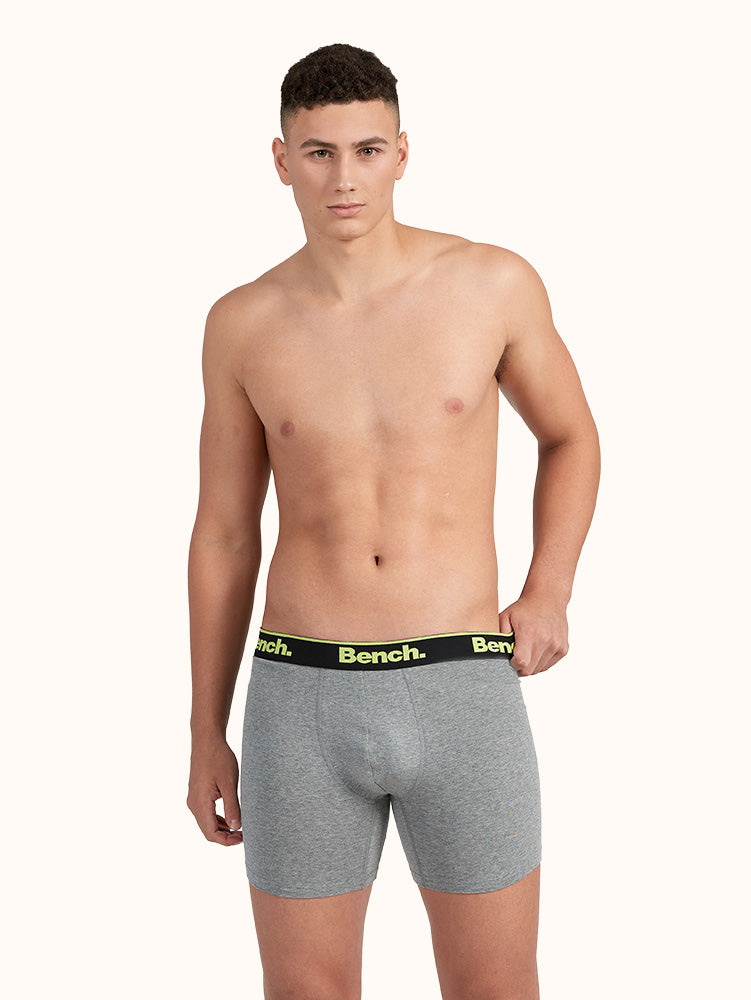 Men's Tagless 6" Boxer Brief Grey (3 Pack)